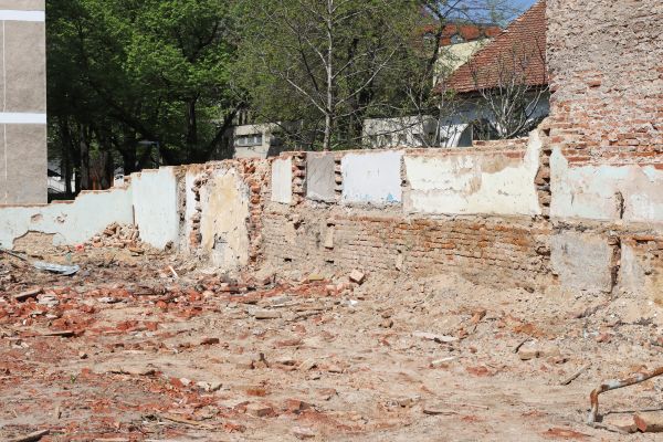 Brick Wall Demolition in Broken Arrow