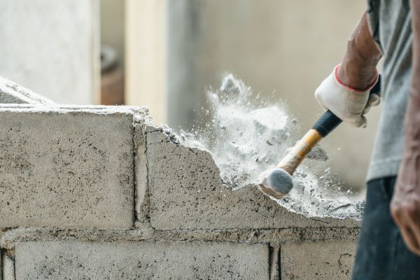 Block Wall Demolition in Broken Arrow